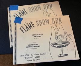 Vintage Detroit Flame Show bar pics