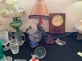 Hand Etched Tiffin Glass