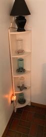 White Small Corner Shelf	60x10x10in	HxWxD