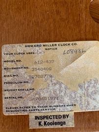 Howard Miller 612-437 Mantle Clock	