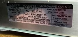 SHARP Carousel R-930AK-P Convection Microwave	