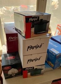 Numerous NIB Parini Pots Pans & cookware 