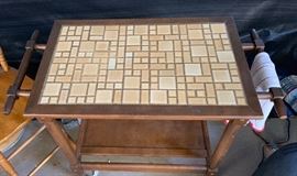 Tile Top Kitchen Cart