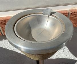Brushed Steel Vintage Flip Ashtray Vintage