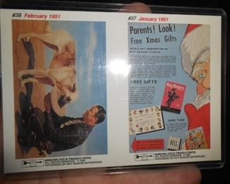 #37 January 1951 and #38 February 1951 Roy Rogers Cards