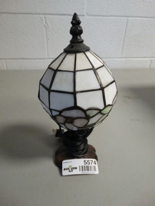 SMALL stained glass lamp9 tall