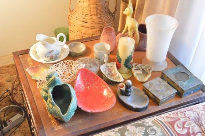 All decor trinkets on table