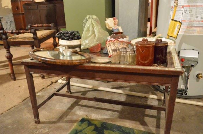 Coffee Table contents in basement