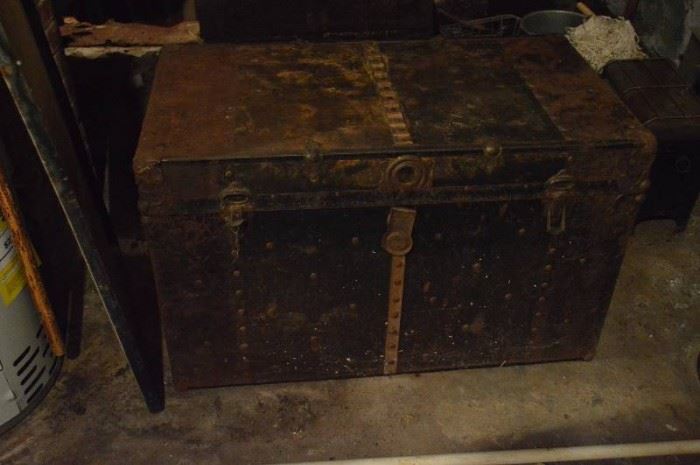 Trunk contents in basement