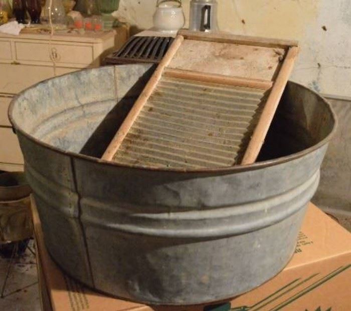 Washtub Washboard