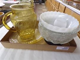 MISC GLASSWARE.