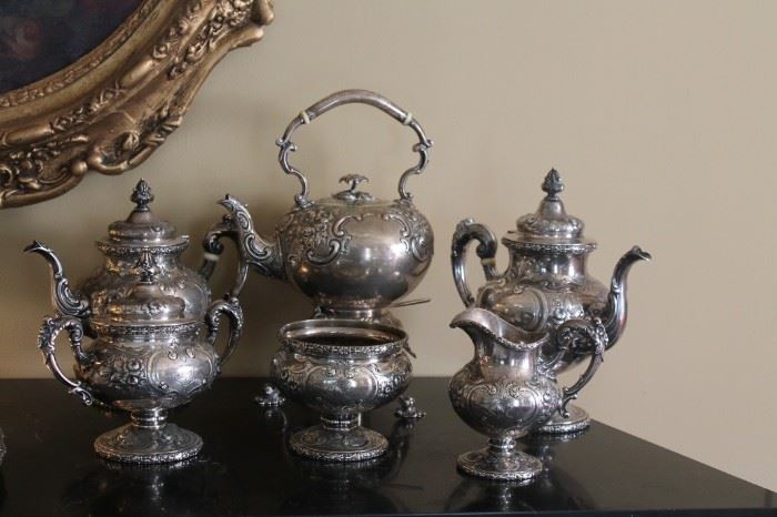 Beautiful Sterling Silver Tea Service dated 1929