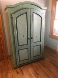 Large painted armoire 