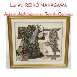 Lot 92 REIKO NAKAGAWA Assembled Japanese Textile Collage