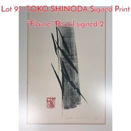 Lot 93 TOKO SHINODA Signed Print 