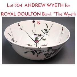 Lot 304 ANDREW WYETH for ROYAL DOULTON Bowl