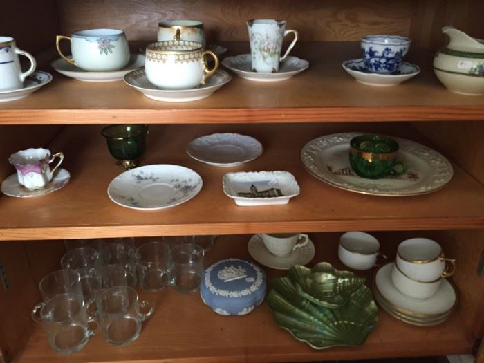 Great teacups and home decor/entertaining items