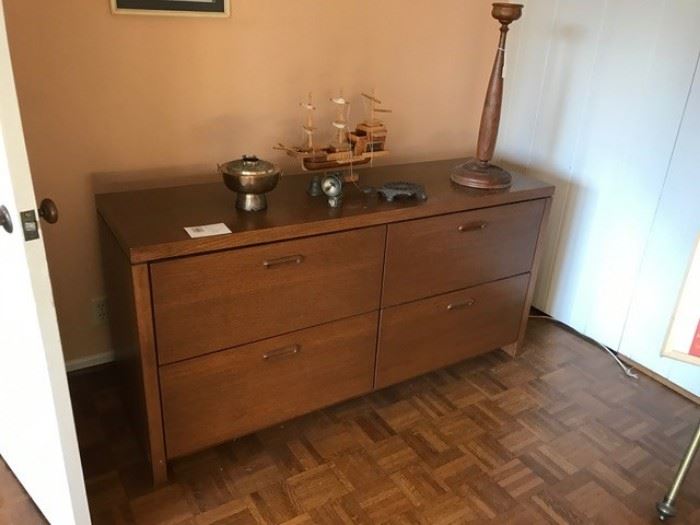Midcentury Modern credenza/horizontal file $380 -- NOW REDUCED TO $190