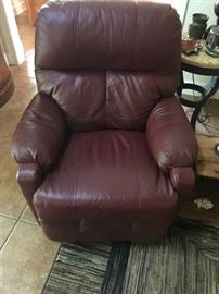 Leather wall hugger Recliner