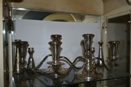 WEIGHTED STERLING CANDELABRAS