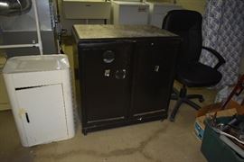 METAL CABINETS, DESK CHAIR