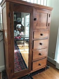 Mirror front wardrobe