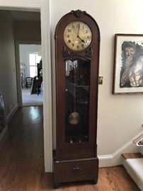 Antique clock, approximately 6’6”