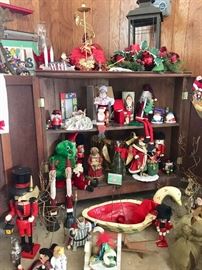 Lots of Christmas and other holiday decorations