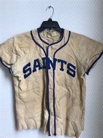 Old baseball uniforms