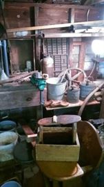 More antiques and wonderful garage items.
