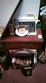 Singer cabinet sewing machine.