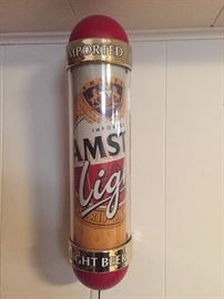 Nice Amstel Light  beer sign lights up