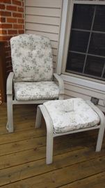 Patio Chairs and ottoman