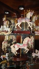 Carousel Horse Collection. Music Box Company Carousel Horses