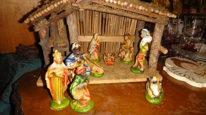 Vintage Nativity Scene 