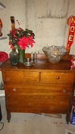 Vintage Oak Wash Stand