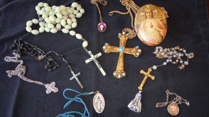 Religious Jewelry, Rosaries, Necklaces 