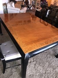 ASIAN STYLE DINING ROOM TABLE W/6 CHAIRS