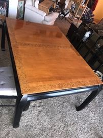 ASIAN STYLE DINING ROOM TABLE W/6 CHAIRS