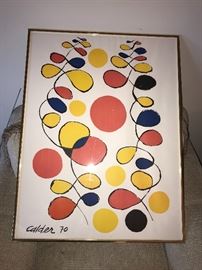 COLOR LITHOGRAPH OF ALEXANDER CALDER'S “COPEAUX DE SPIRALES”