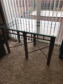 GLASS TOP CONSOLE TABLE