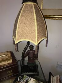 ASIAN FIGURAL TABLE LAMP