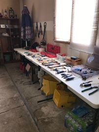 PLIERS, CUTTERS, SCREWDRIVERS, CLAMPS, SNIPS, SAWS, HAMMERS