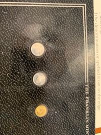 USA FRANKLIN MINT MINIATURE COINS IN ORIGINAL DISPLAY CASES
