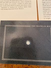 USA FRANKLIN MINT MINIATURE COINS IN ORIGINAL DISPLAY CASES