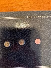 USA FRANKLIN MINT MINIATURE COINS IN ORIGINAL DISPLAY CASES