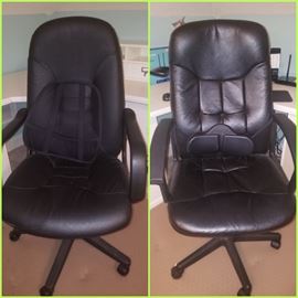 leather rolling office chairs
