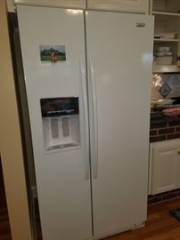 Whirlpool digital side-by-side refrigerator