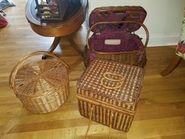 Various picnic baskets