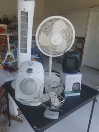 Fans and heaters